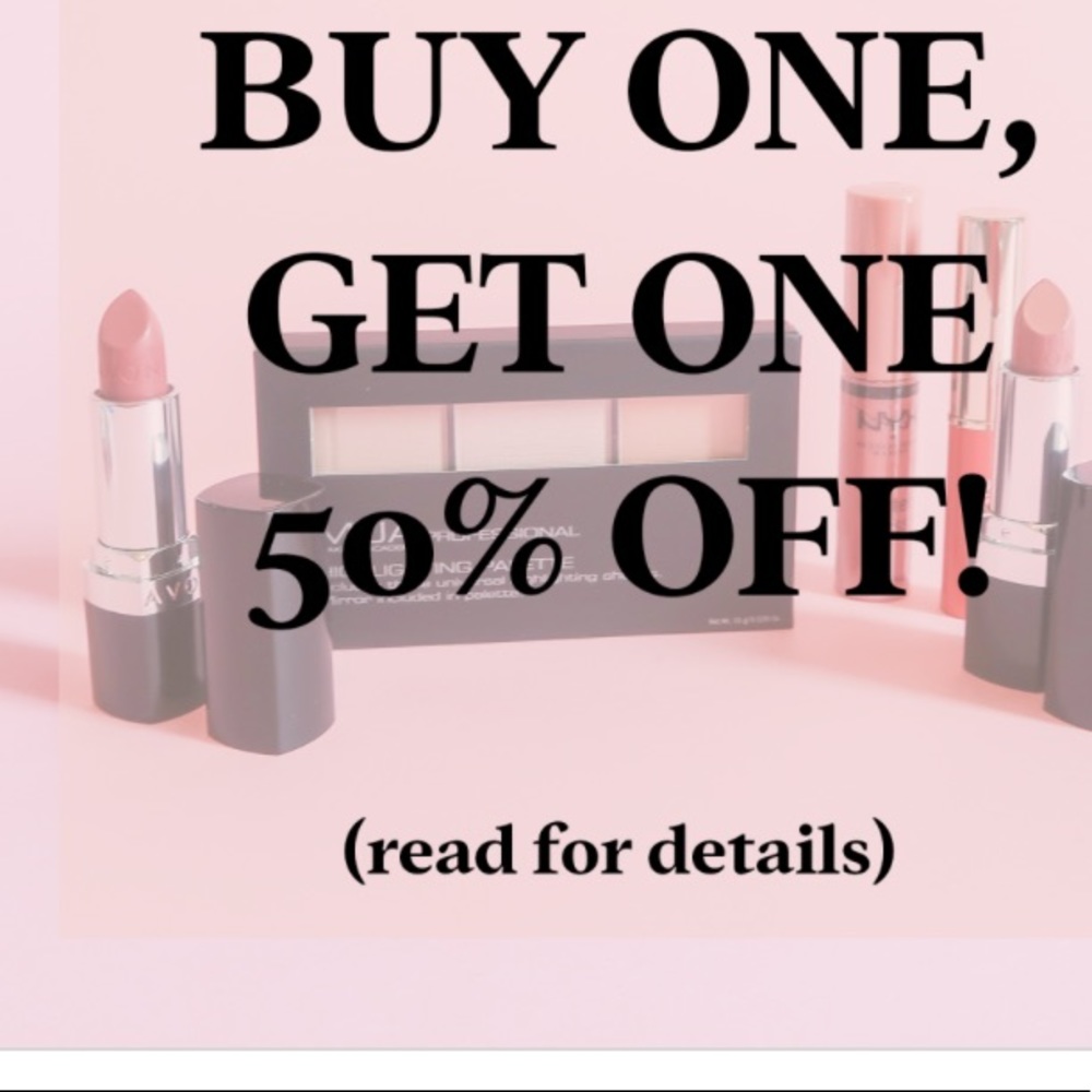 Buy one get a second item 50% OFF